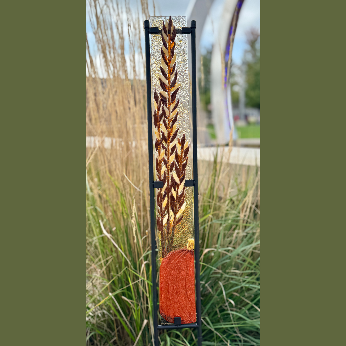 10/11, Fusing Fun: Splash of Color Garden Stake