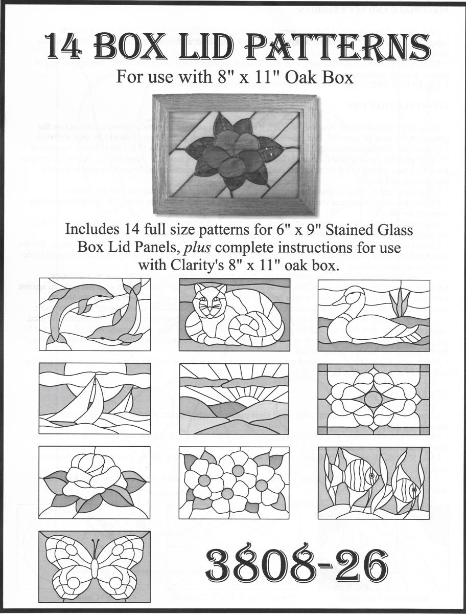 14 Box Lid Patterns – E Glass Garden