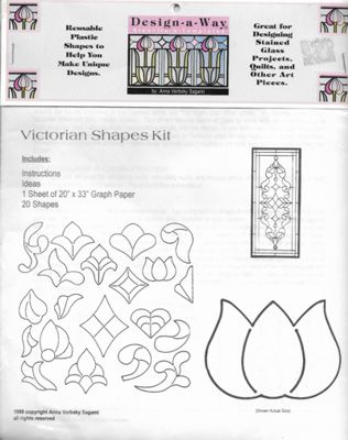 Design-A-Way Victorian Shapes--Stencil Kit