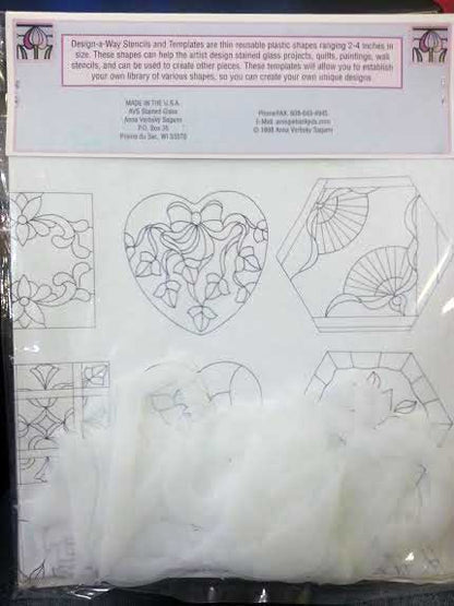 Design-A-Way Stepping Stone Shapes--Stencil Kit