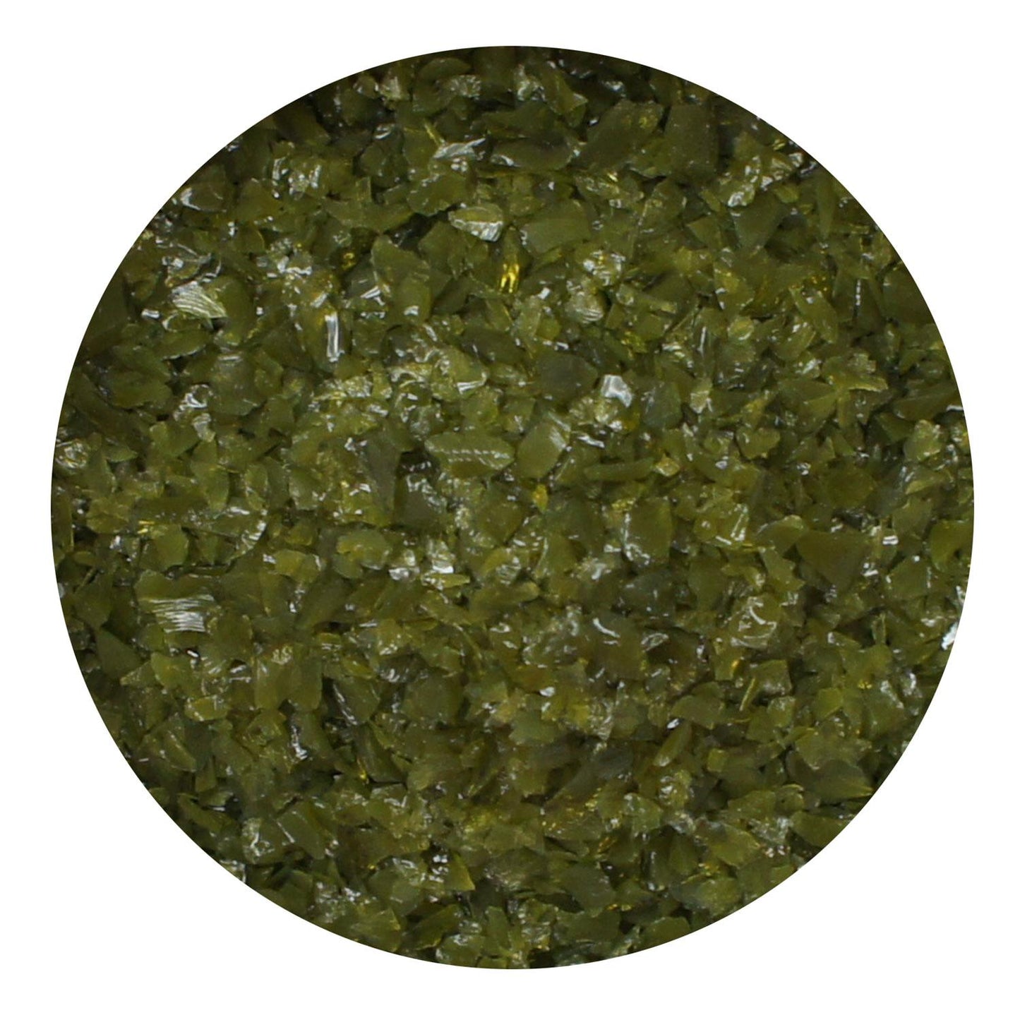 Olive Green Opal Frit