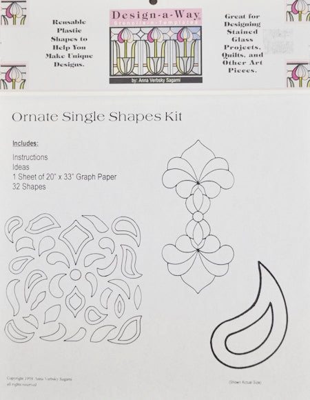 Custom Single Shape Design-A-Way Ornate Single Shapes--Stencil Kit – E Glass Garden