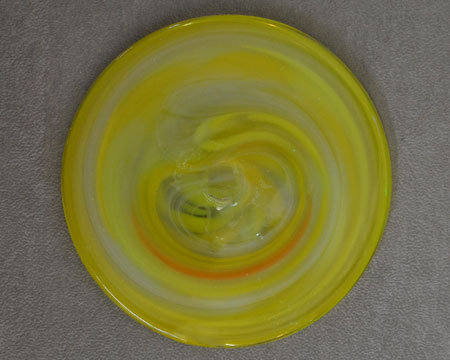 5.25" Yellow & Orange Swirl Rondel